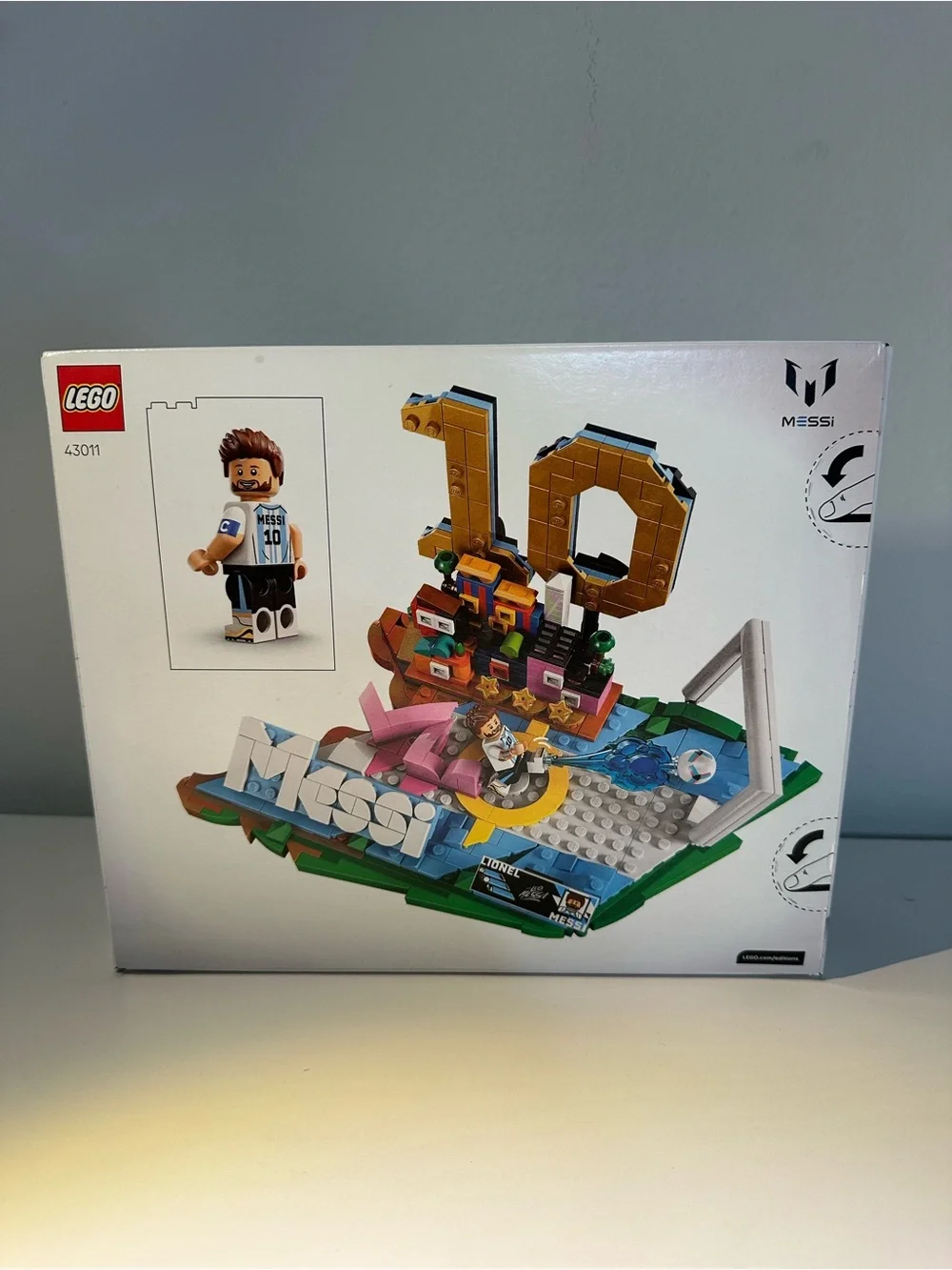LEGO Messi Soccer Highlights Set – Blue, Green, White, Brown, Pink NEW